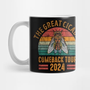 The Great Cicada Comeback Tour 2024 Vintage Mug